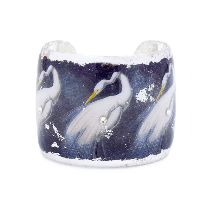 Snowy Egret Cuff