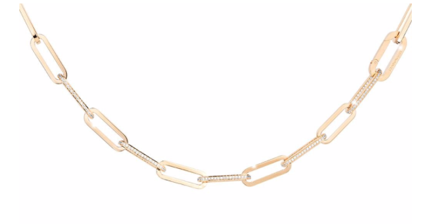 Stockholm Small Oval 5 Link Crystal Set Necklace