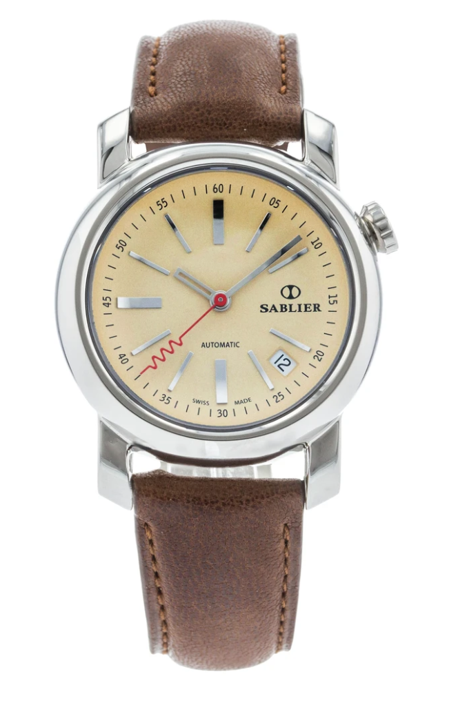 Sablier Grand Cru Wristwatch With Corkscrew Seconds Hand