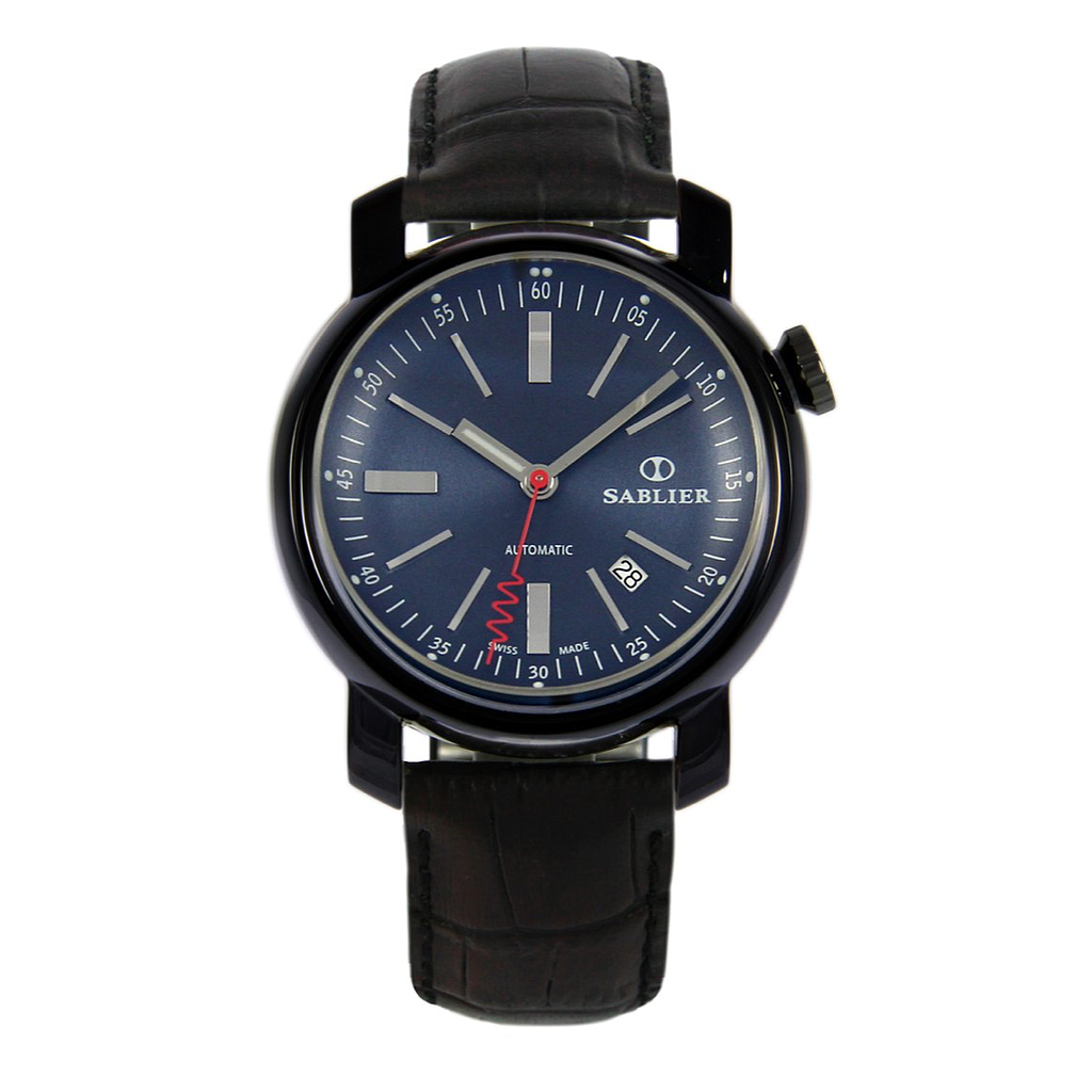 Sablier Grand Cru 44mm Dlc Wristwatch With Corkscrew Seconds Hand