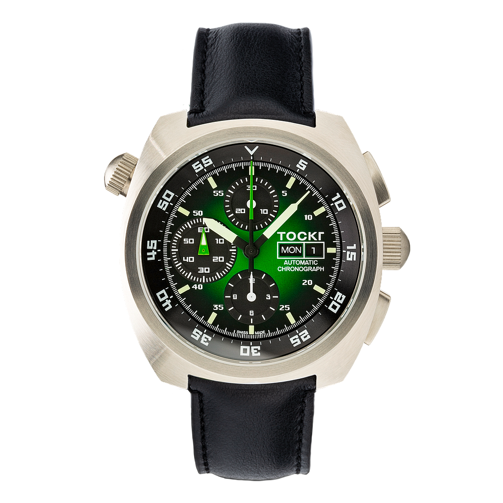 Tockr Air Defender Green On Black Strap