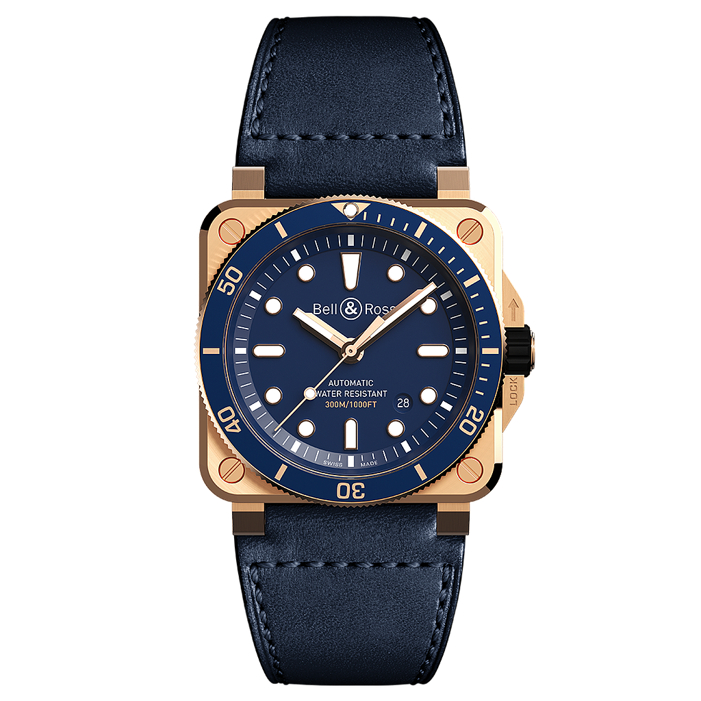 Br03-92 Diver Blue Bronze