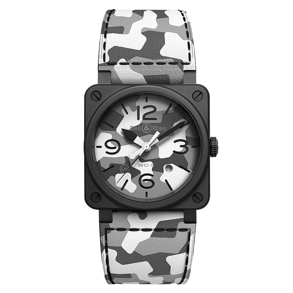 Br03 White Camo Watch