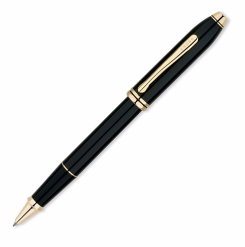 Townsend Black Lacquer With Gold Selectip Rolling Ball Pen