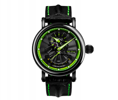 Open Gear Retrograde Seconds Green