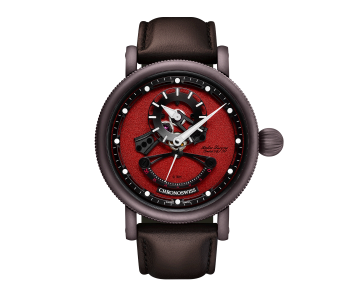 Open Gear Retrograde Seconds Brown