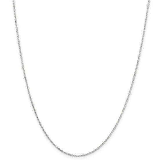 Sterling Silver 1.4m Polished Rolo Chain