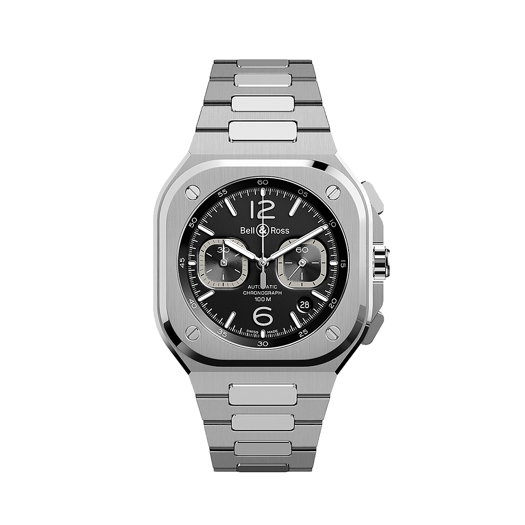 Br05 Chronograph Steel On Bracelet