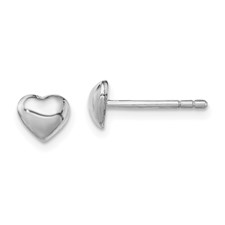 Kids Heart Post Earrings