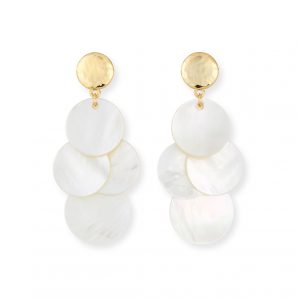 Mother Of Pearl Mini Chandelier Earrings