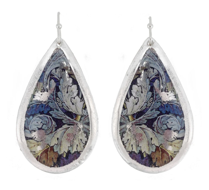 Leaves Medium Tear Drop Earrings