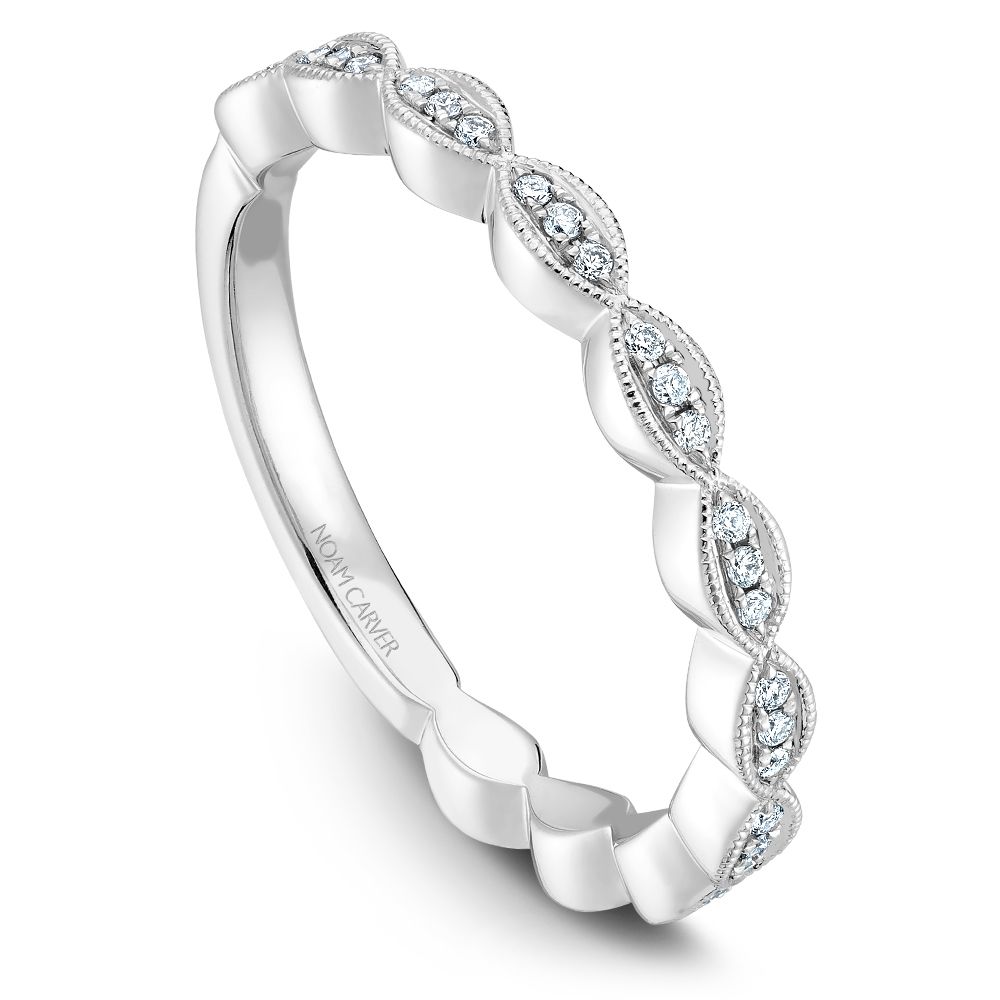 Diamond Wedding Band 3 Diamonds In Marquise Shape