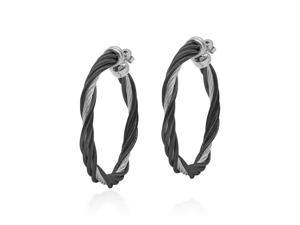 Cable Modern Twist Earrings
