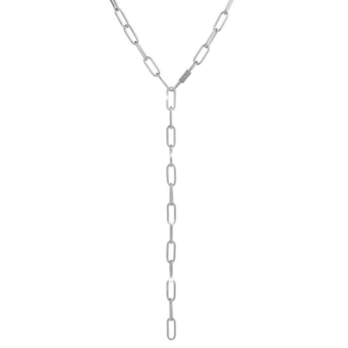 Jolie Moderne Long Necklace With Diamond Powder Lock