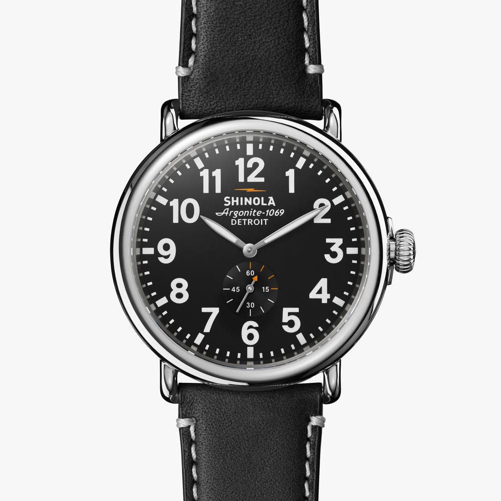 Runwell 47mm Steel Watch On Strap