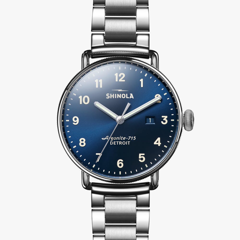 Canfield 3hd 43mm Steel Watch On Bracelet