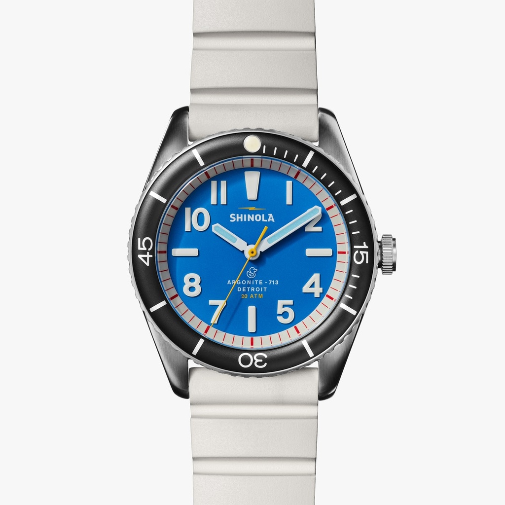 Duck 42mm Steel Watch On Rubber Strap