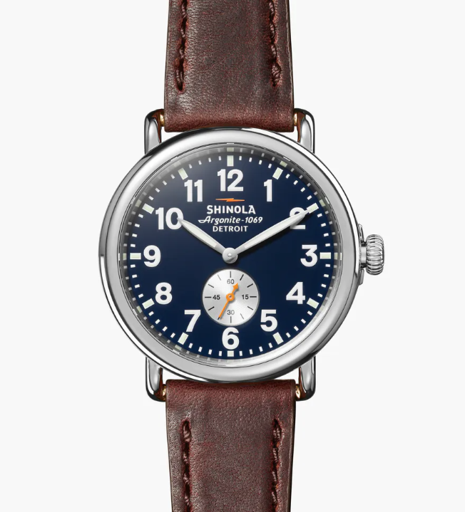 Runwell 41mm Steel Watch On Strap