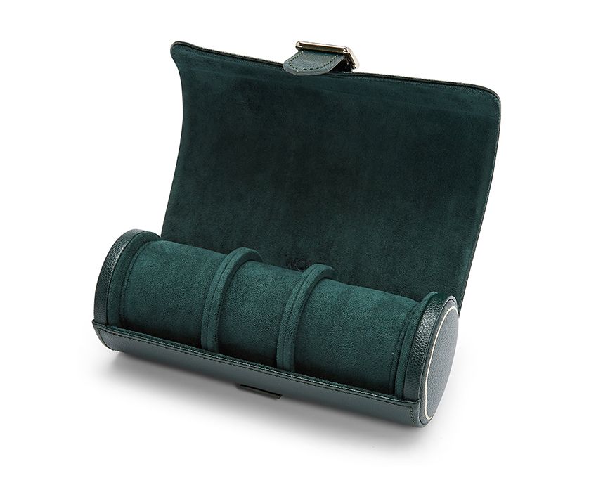 British Racing Green Triple Watch Roll