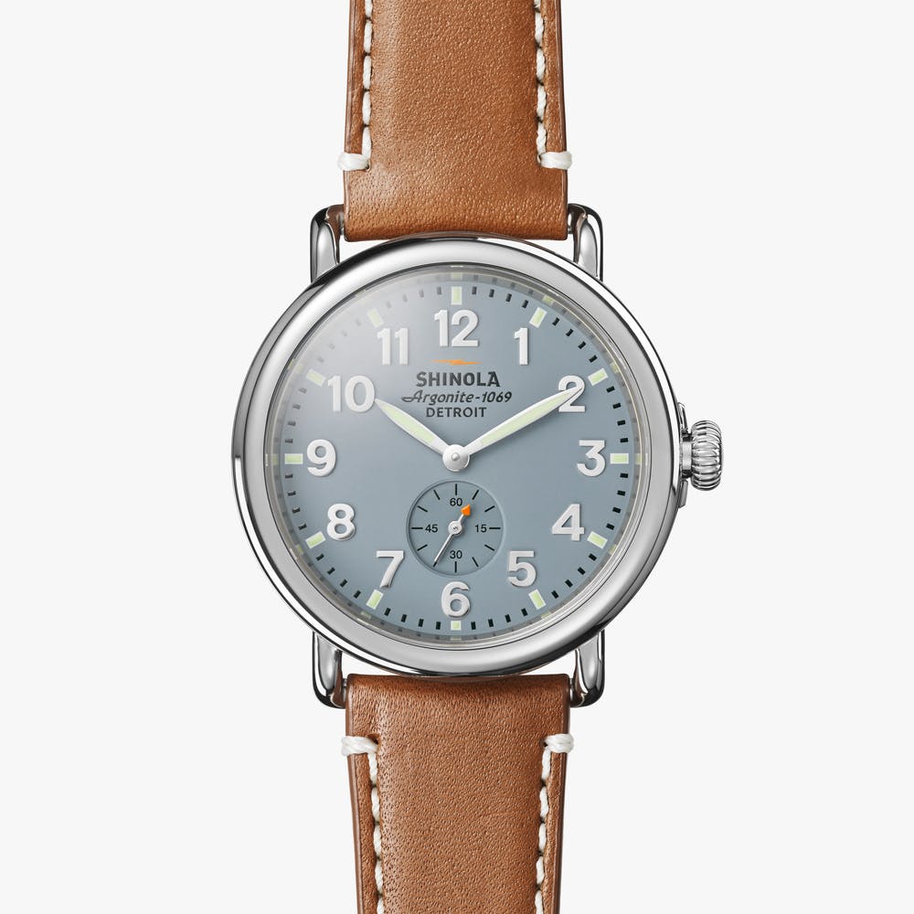 Runwell 41mm Leather Strap