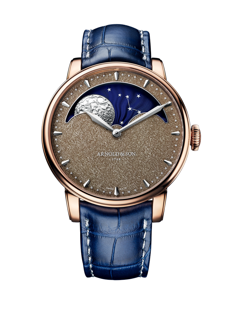 Hemisphere Perpetual Moon Gold Obsidian Dial