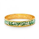 Green Bamboo Bangle