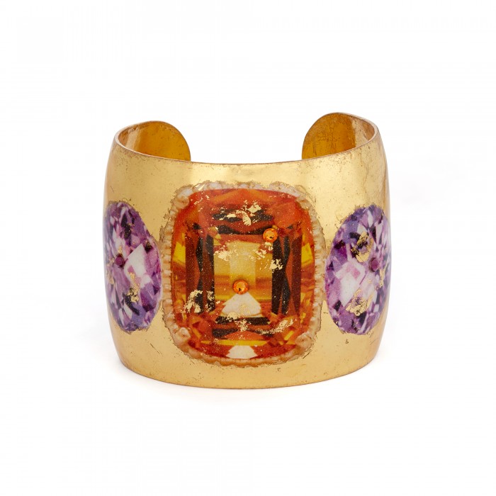 Citrine & Amethyst Cuff