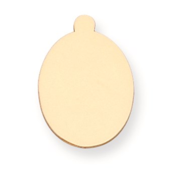 14ky Oval With Eyelet Stamping