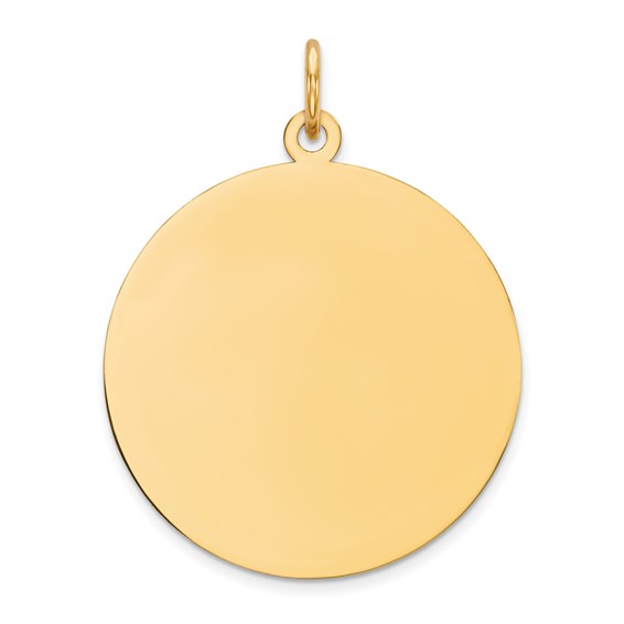 Plain .035 Gauge Circular Engravable Disc Charm