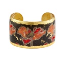 Art Deco Poppies Cuff