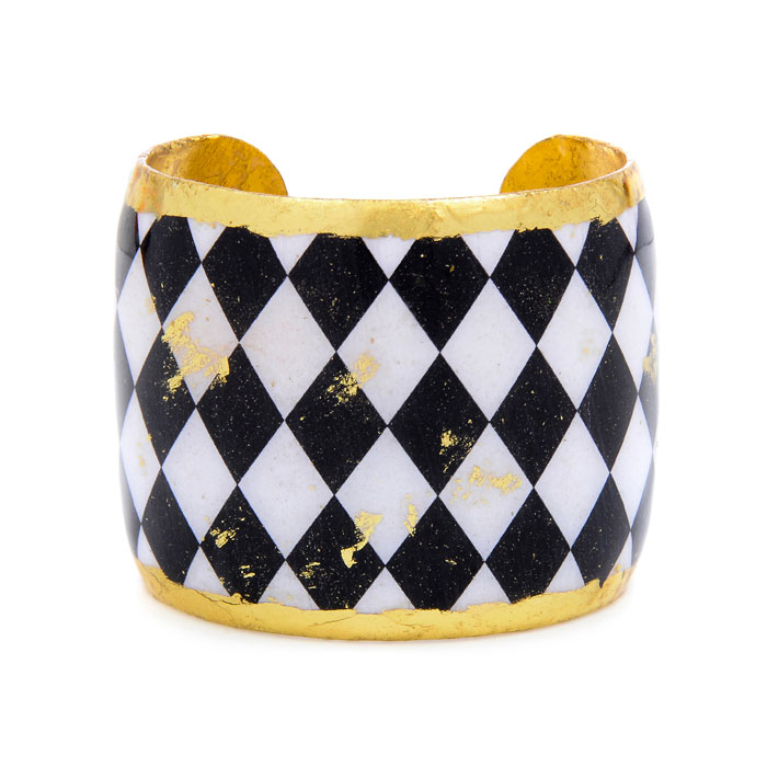 B&w Harlequin Cuff