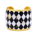 B&w Harlequin Cuff
