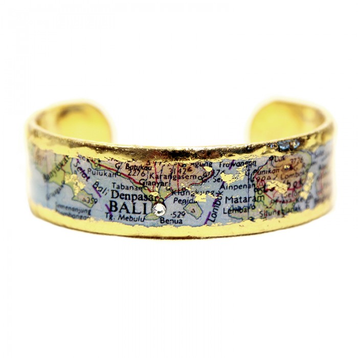Bali Map Cuff