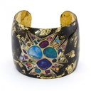 Bejeweled Black Cuff