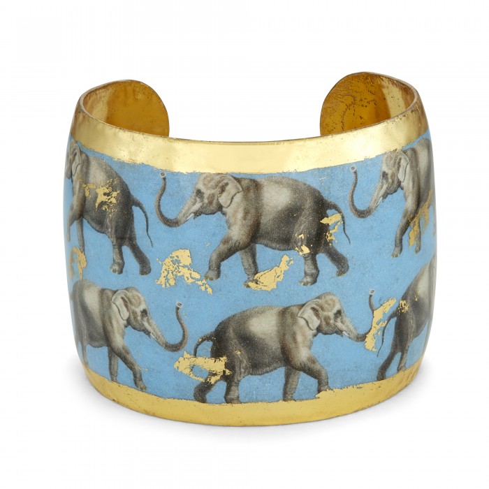 Elephant Row Blue Cuff