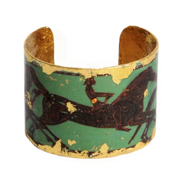 Greek Horses Cuff - Green