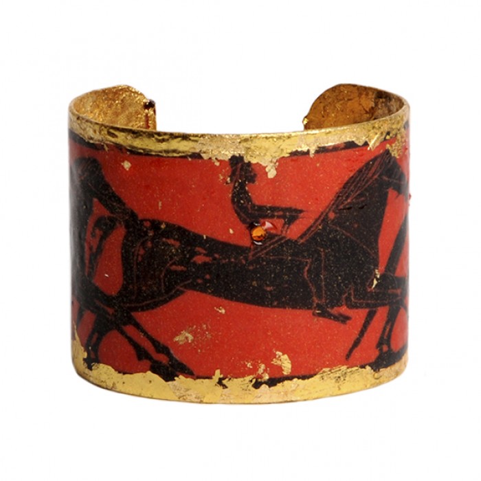 Greek Horses Cuff - Orange