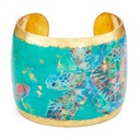 Green Mosaic Sea Turtle Cuff