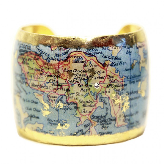 Hong Kong Map Cuff
