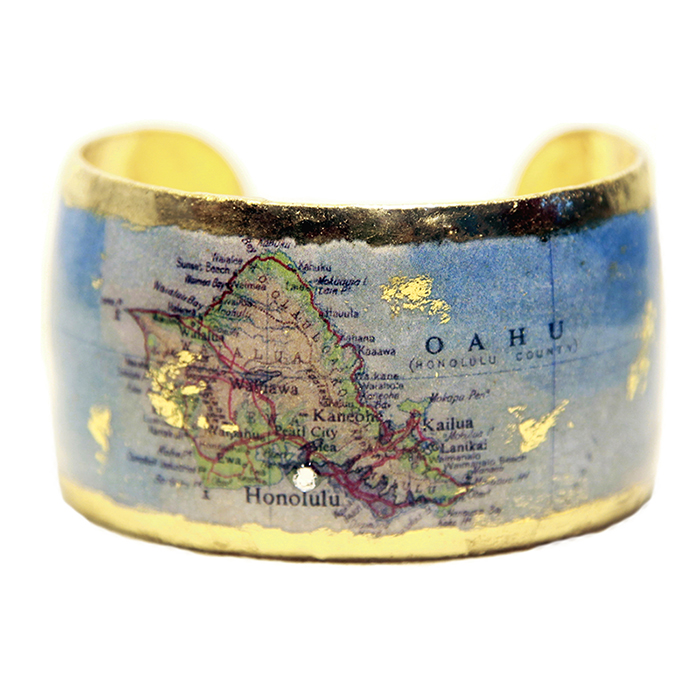 Honolulu Map Cuff