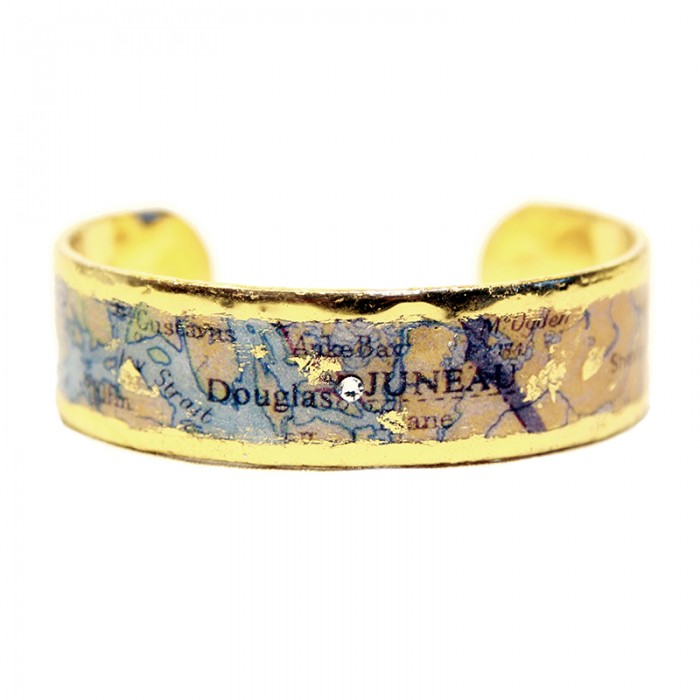 Juneau Map Cuff