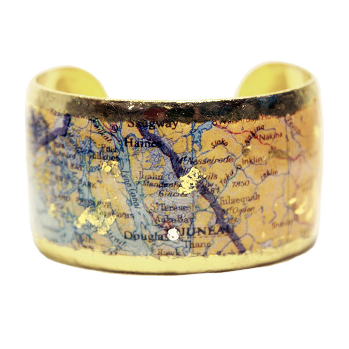 Juneau Map Cuff