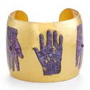Purple Palm Reading Cuff