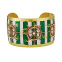 Ship’s Wheel Green Stripe Cuff
