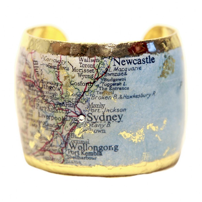 Sydney Map Cuff
