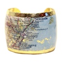 Sydney Map Cuff