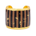 Taupe & Black Stripes Cuff