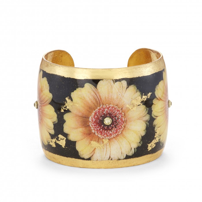 Yellow Gerber Daisy Cuff