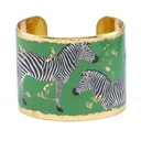 Zebra Dreams Cuff - Green