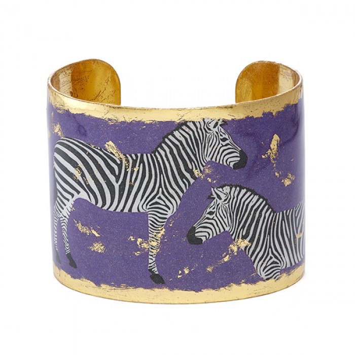 Zebra Dreams Cuff - Purple